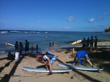 Waikiki surfers