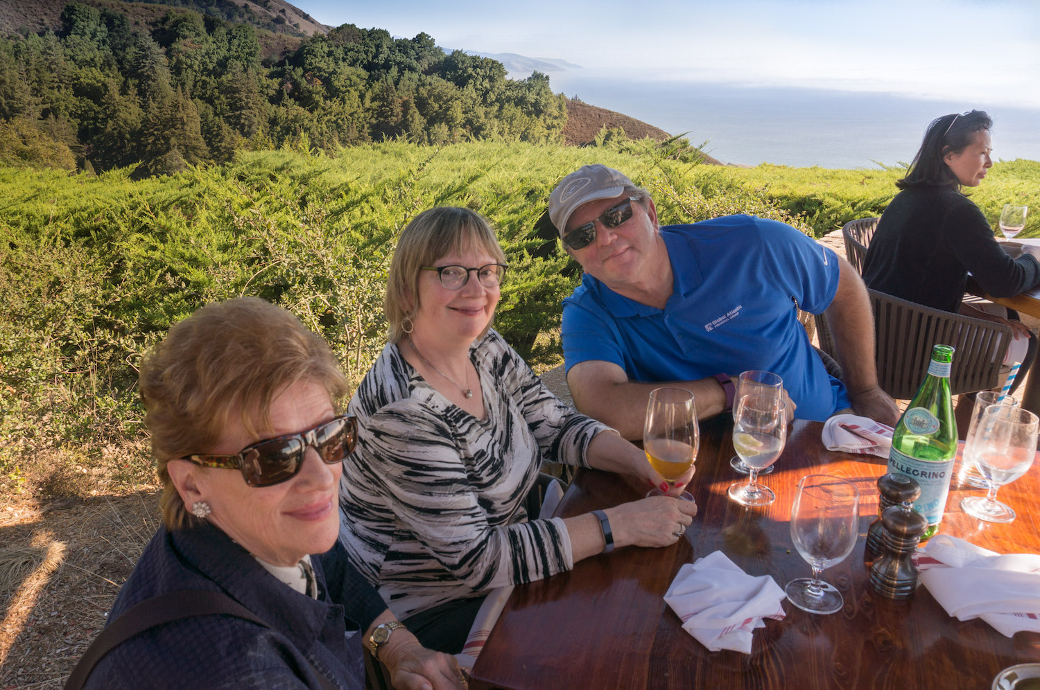 Joe, Caludia and Margret at Big Sur