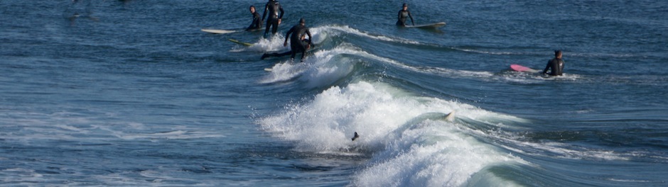 Surfing at Capitola