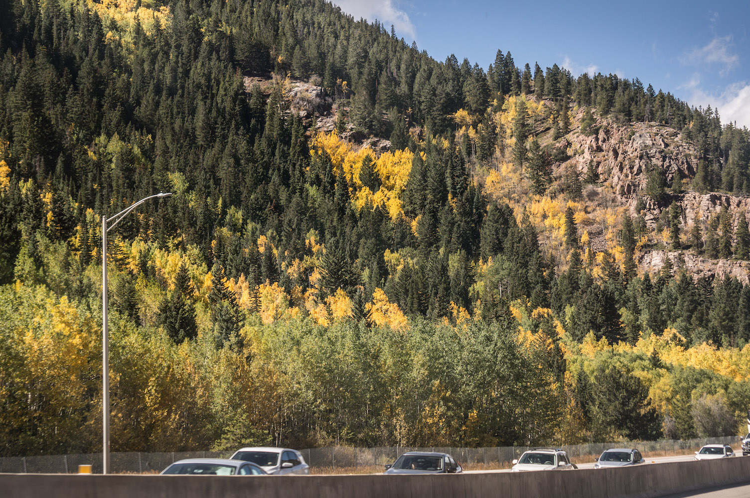 Driving through the Rockies