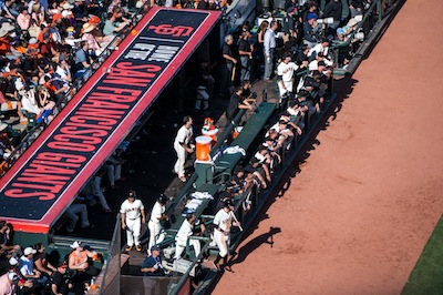 Giants dugout