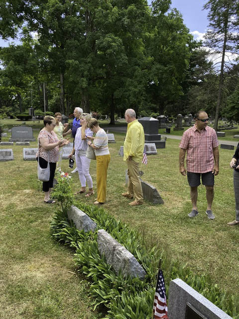 Graveside gathering