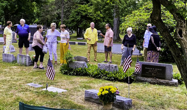 Graveside gathering