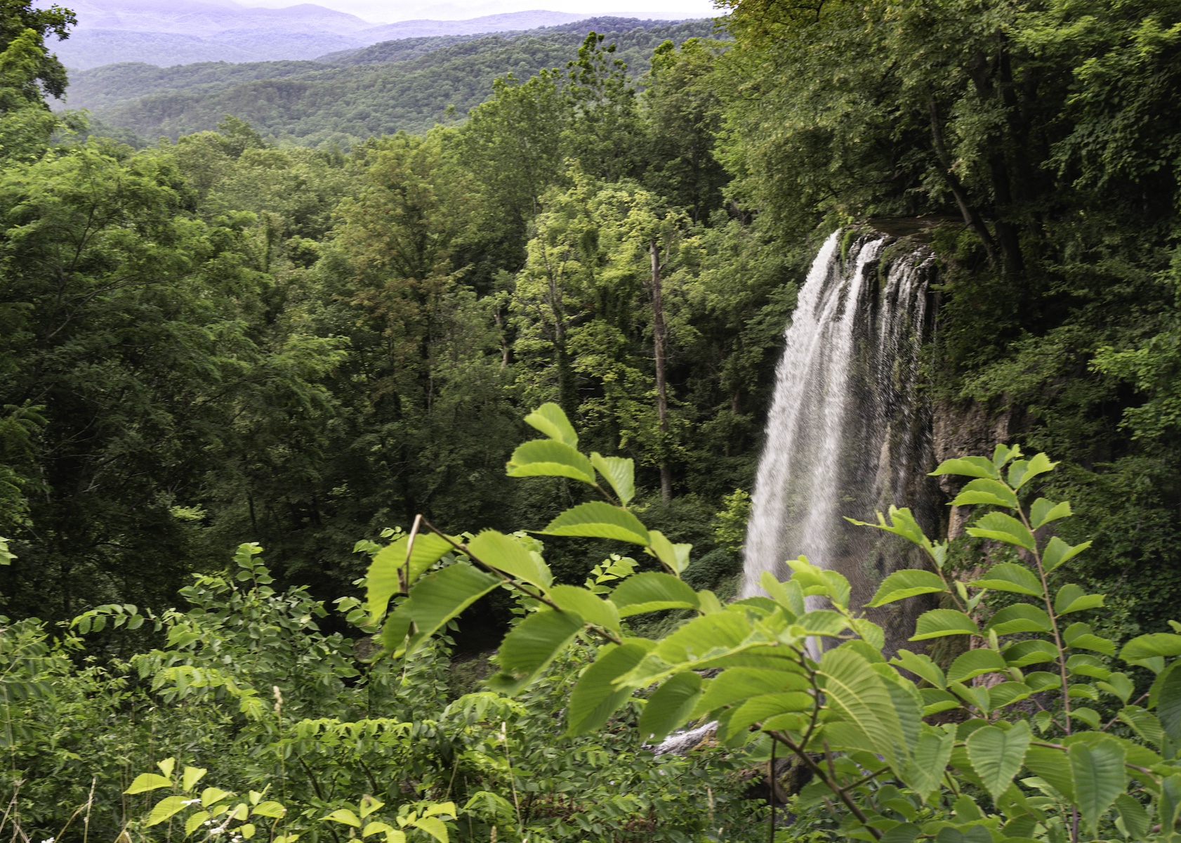 Falling Springs waterfall