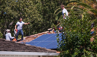 solar panel installation